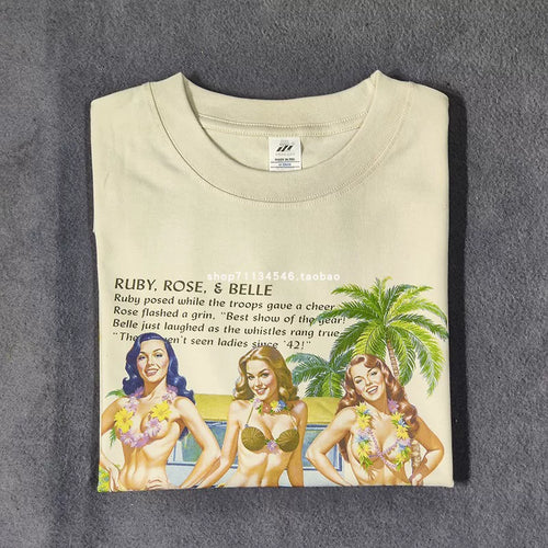 Aloha Hula Hawaiian Cotton T-Shirt – Casual Summer Tee
