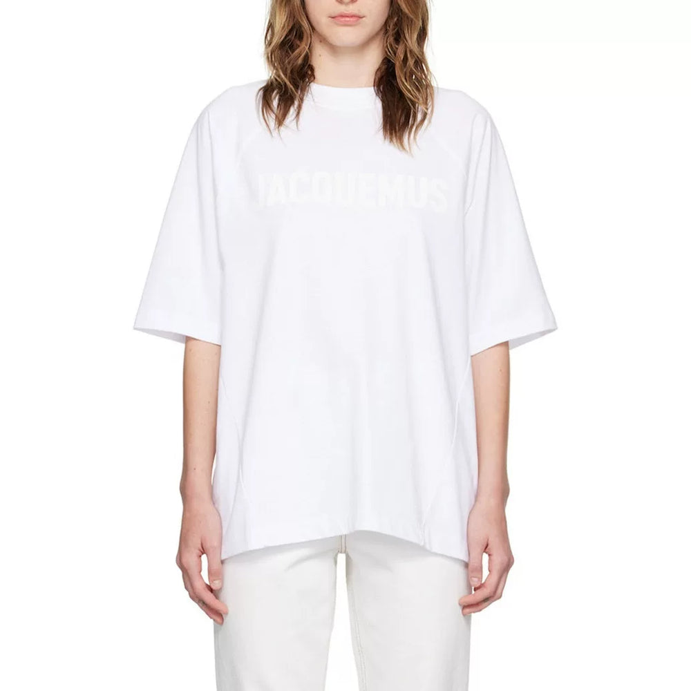 Jacquemus Logo Print Cotton Unisex Crew Neck T-Shirt