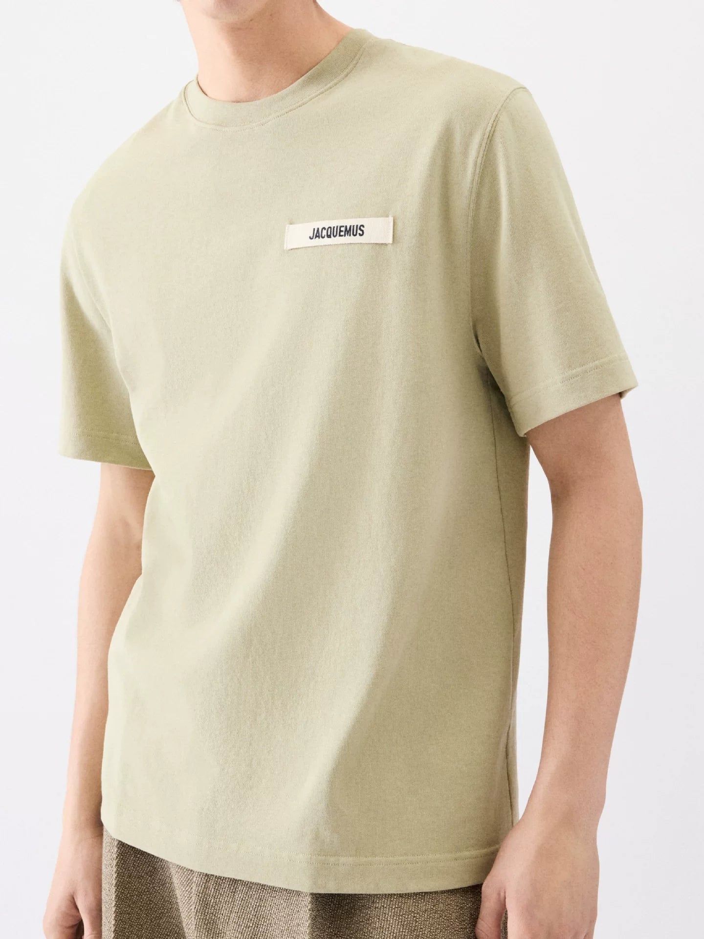 Jacquemus Summer Casual Round Neck Unisex T-Shirt