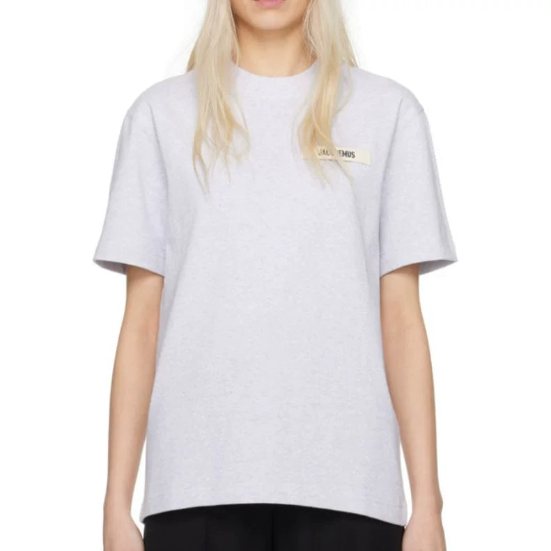 Jacquemus Summer Casual Round Neck Unisex T-Shirt