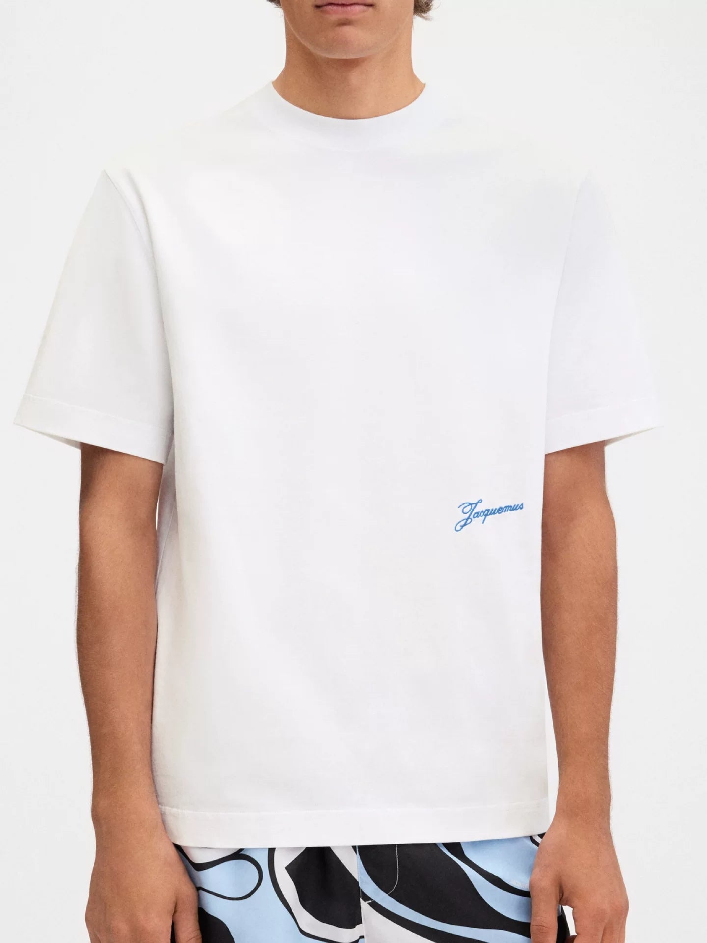 Jacquemus Logo Print Unisex Round Neck Short Sleeve T-Shirt