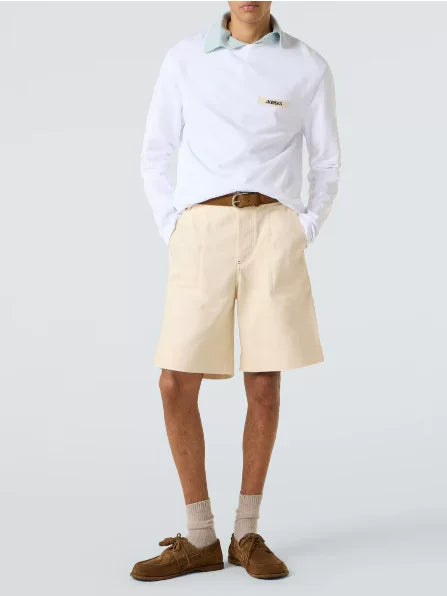 Jacquemus Embroidered Logo Crew Neck Long Sleeve Sweatshirt