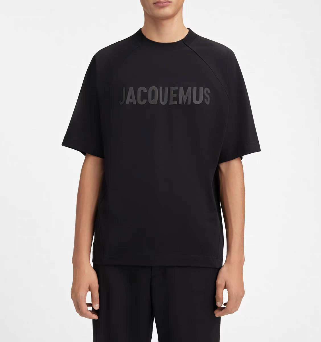 Jacquemus Logo Print Cotton Unisex Crew Neck T-Shirt