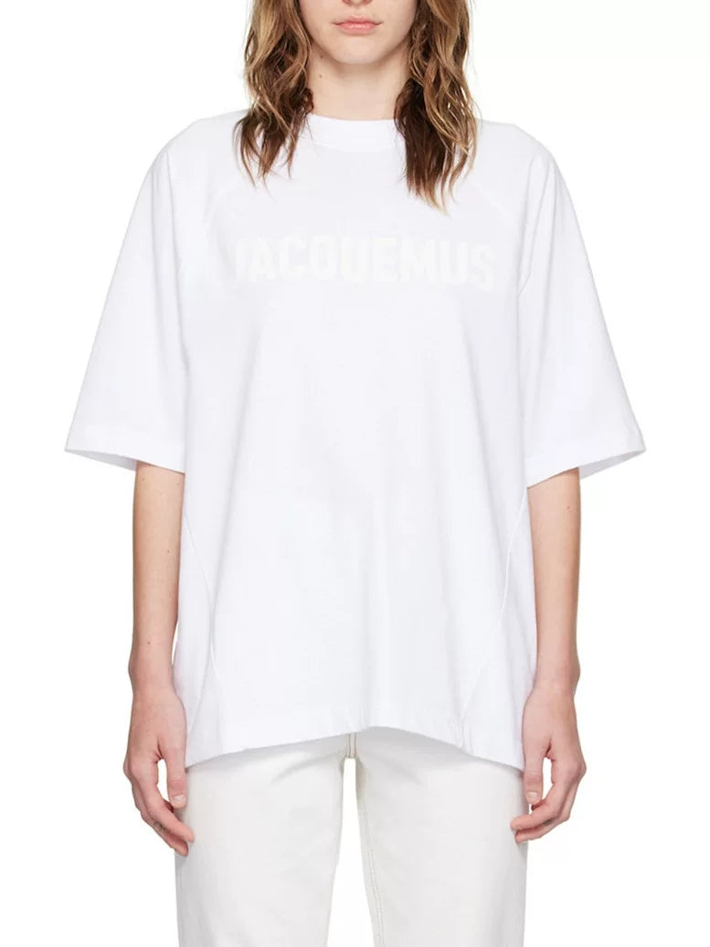 Jacquemus Logo Print Cotton Unisex Crew Neck T-Shirt