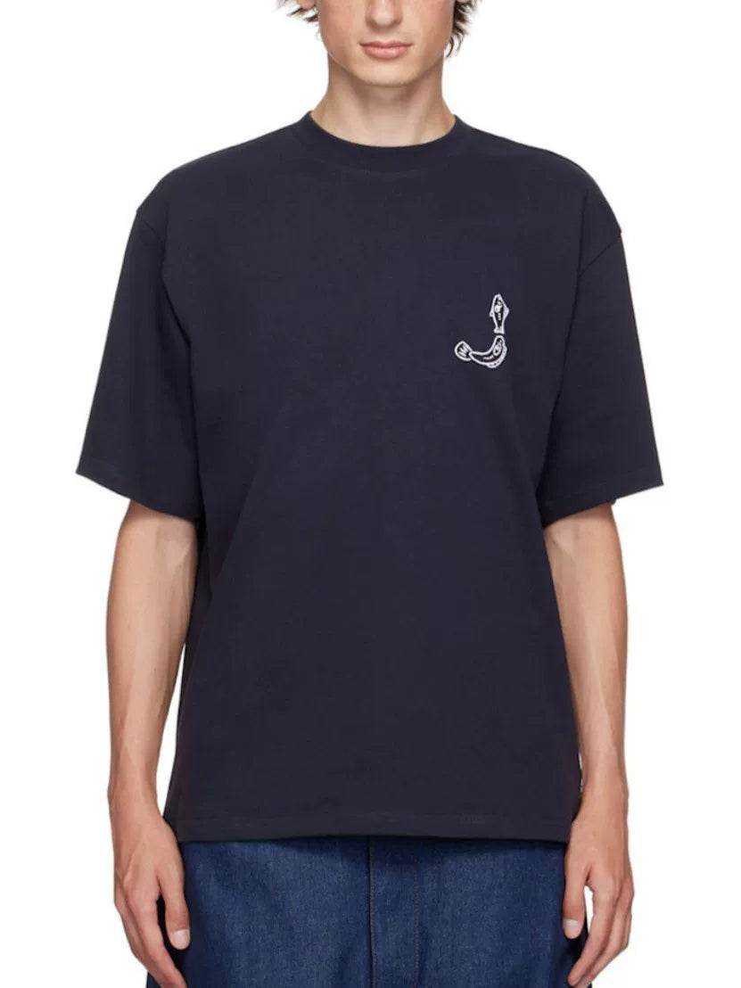 Jacquemus Logo Print Cotton Crew Neck Unisex T-Shirt