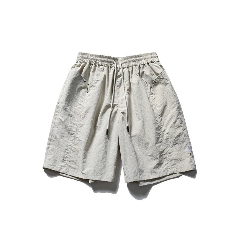 Hawaii Summer Japanese Trendy Irregular Pocket Loose Casual Shorts - Youth