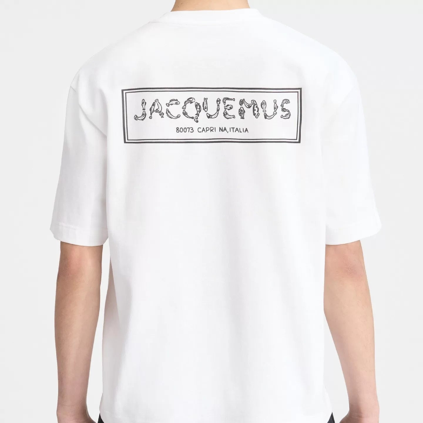 Jacquemus Logo Print Cotton Crew Neck Unisex T-Shirt