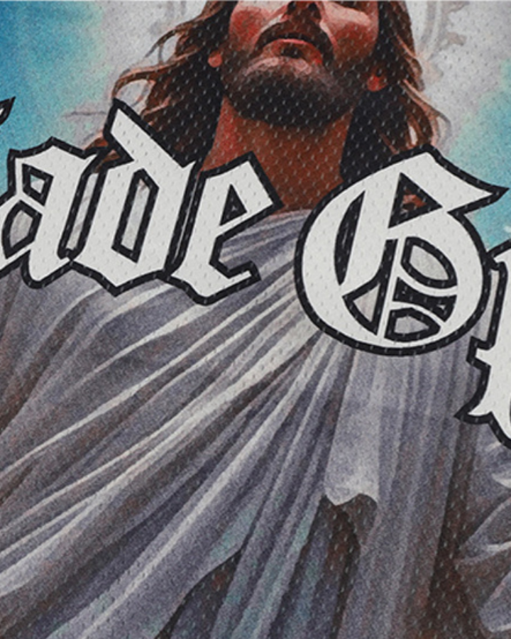 Vintage Religious Angel Graphic V-Neck Jersey Tee