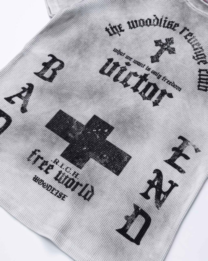 Vintage Fashion Niche Design Distressed T-Shirt