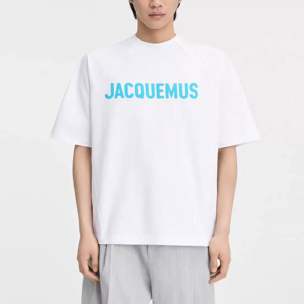 Jacquemus Logo Print Cotton Unisex Crew Neck T-Shirt