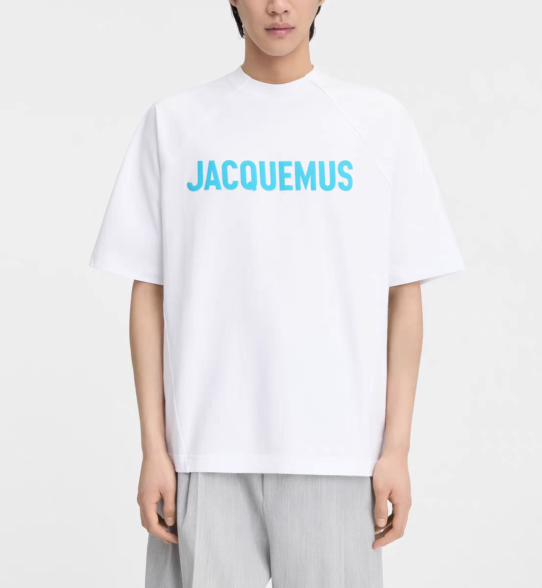 Jacquemus Logo Print Cotton Unisex Crew Neck T-Shirt