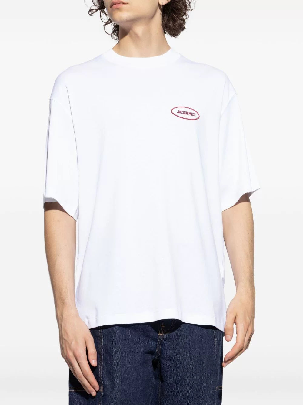 Jacquemus Logo Print Unisex Round Neck Short Sleeve T-Shirt