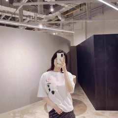 Jacquemus Floral Print Women's Loose Fit Short Sleeve T-Shirt