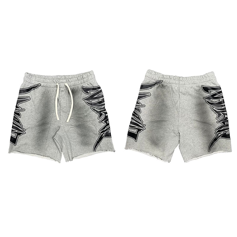 High version Mixed EMOTION ME American retro waffle mesh hot drilled hole shorts for both men and women