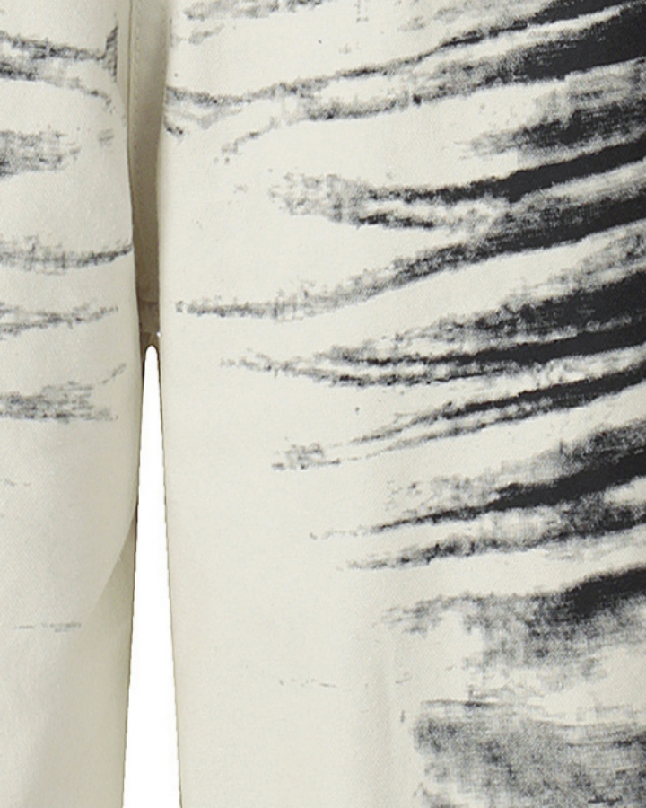 American Washed Ink Print Loose Casual Shorts
