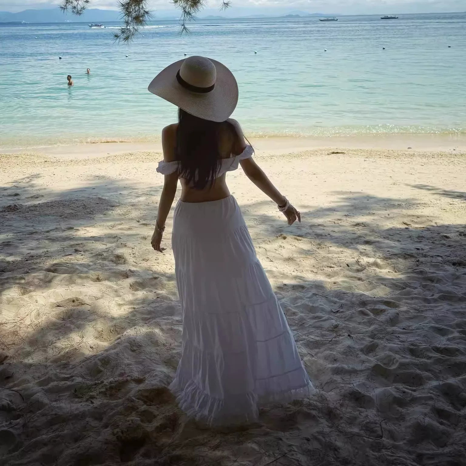 Straw hat women's seaside summer foldable 2026 new French style sun shading and sun protection beach hat with large brim vacation style sun hat