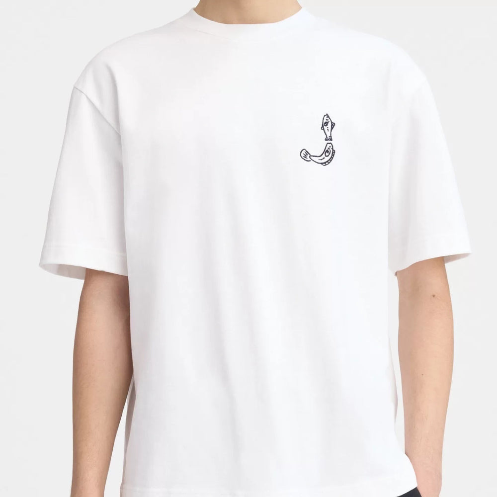 Jacquemus Logo Print Cotton Crew Neck Unisex T-Shirt