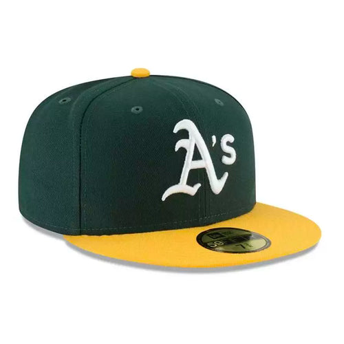 Authentic NEWERA Auckland Athletics Player Edition AS Standard 59FIFTY5950 Full Cap Flat brimmed Hat