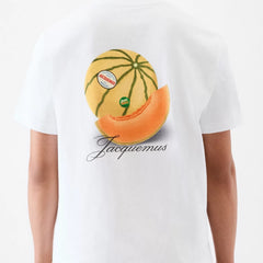 Jacquemus Logo Print Unisex Round Neck Short Sleeve T-Shirt