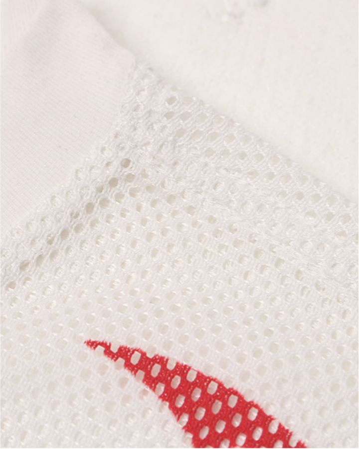 Breathable Mesh Graphic Street Tee