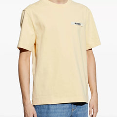 Jacquemus Summer Casual Round Neck Unisex T-Shirt