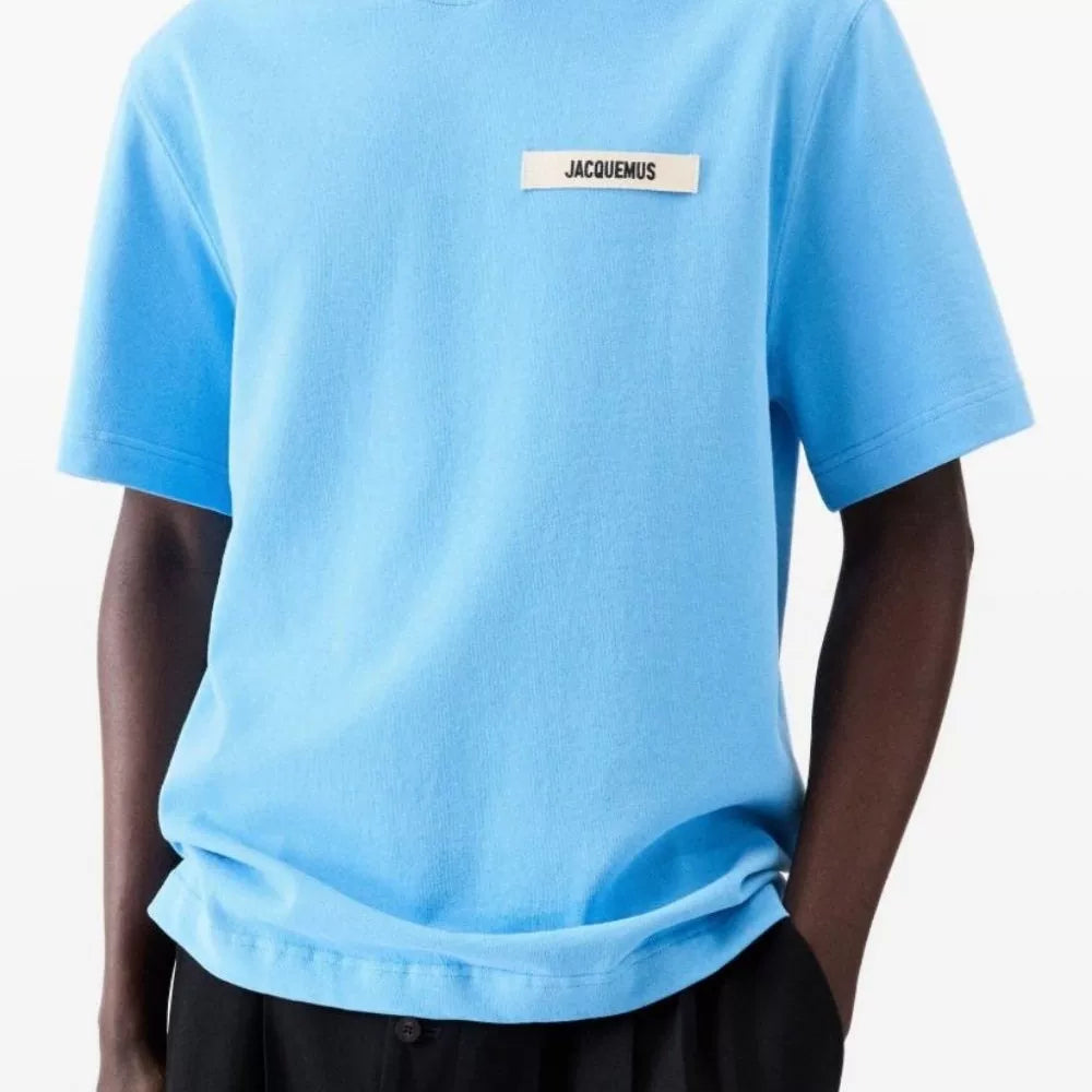 Jacquemus Summer Casual Round Neck Unisex T-Shirt