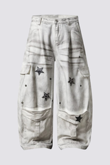 Rivet Drift Star Barrel Jeans