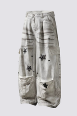 Rivet Drift Star Barrel Jeans