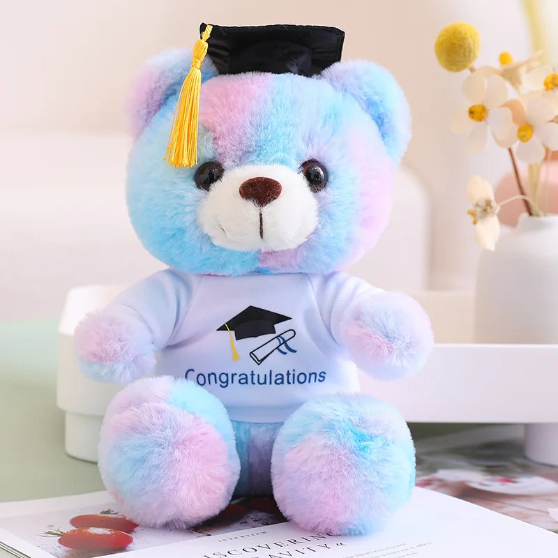 Cute/Kawaii Colourful Teddy Bear Graduation Plush Toys 23cm -16 styles