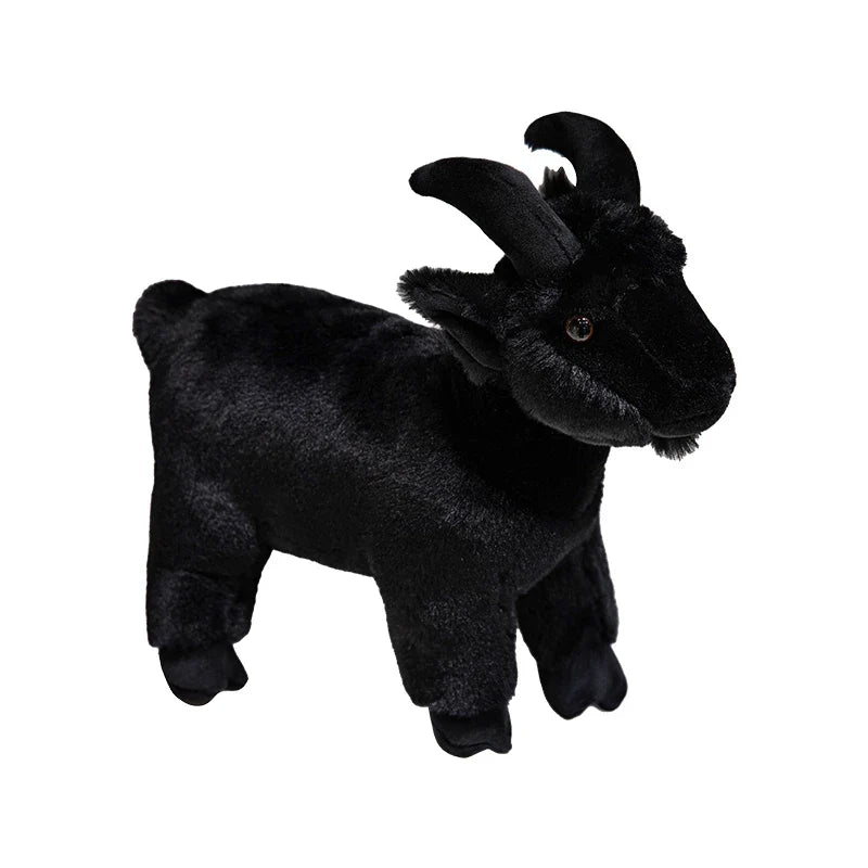 Goat Lifelike Plush Toy 30/40cm - Black/White
