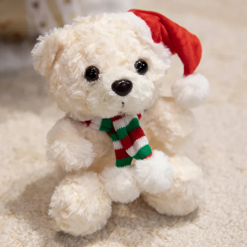 Teddy Bear With Rose/Christmas Hat/Bouquet/Graduation Plush Toys 17cm