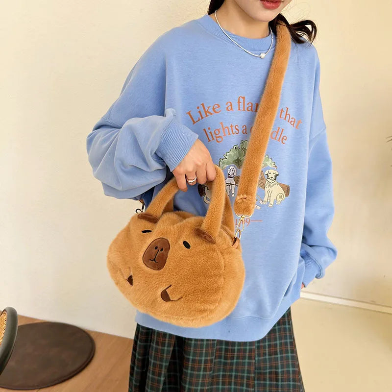 Cute Capybara Plush Crossbody bag/Handbag/Backpack - 6 Styles