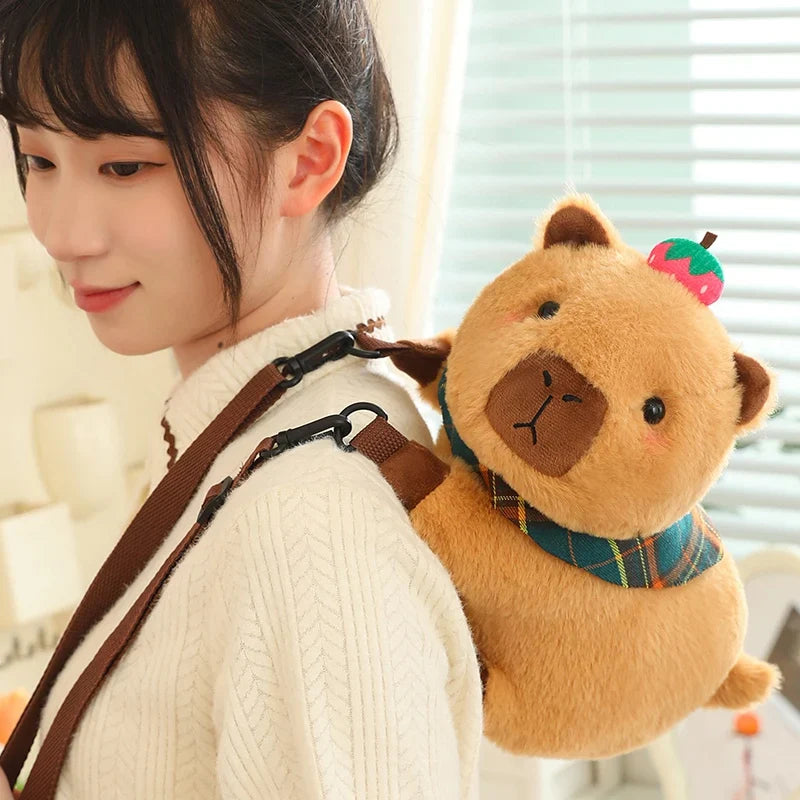 Cute Capybara Plush Toys 30/50cm Or Capybara Plush Bag 30cm - Green/Brown/Pink