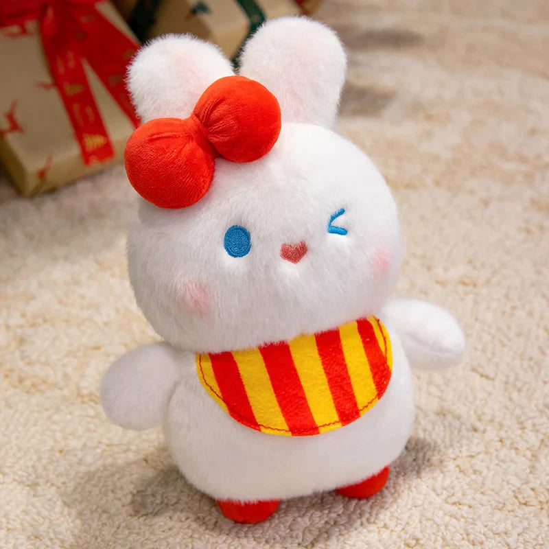 Cute White Rabbit Plush Toys 25/40/60cm or Plush Keychains 12cm