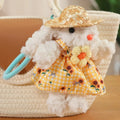 Cute White Bunny With Dress Plush Keychains 20cm - 9 Styles
