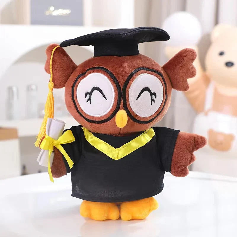 Cute Animal (Capybara/Owl) Graduation Plush Toys - 4 Styles