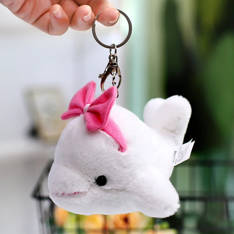 Marine Animal (Seal/Shark/Killer Whale/Dolphin/Fish) Plush Keychains 12cm