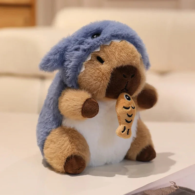 Capybara With Animal (Bee/Pig/Rabbit/Dinosaur/Shark/Firefly) Dress Up Plush Toys 20cm