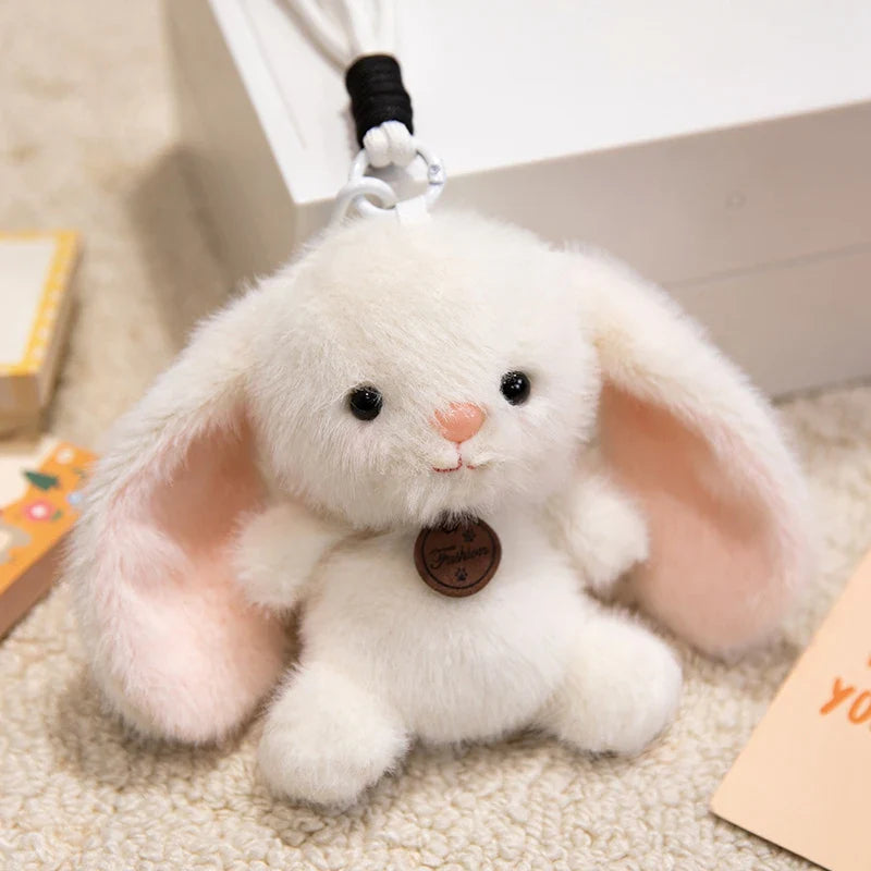 Cute Animal Plush Keychain 12cm - Pig/Cat/Dino/Elephant/Capybara/Duck/Panda/Rabbit/Penguin/Red Panda/Fox/Sloth
