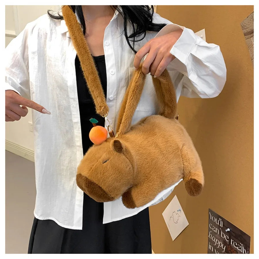 Cute Capybara Plush Crossbody bag/Handbag/Backpack - 6 Styles