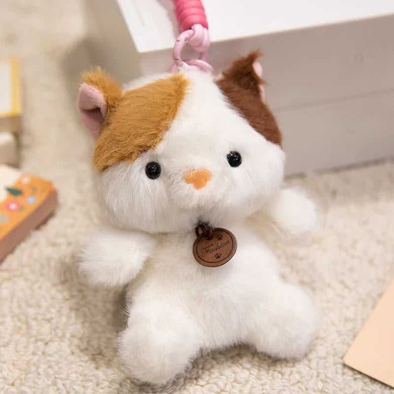 Cute Animal Plush Keychain 12cm - Pig/Cat/Dino/Elephant/Capybara/Duck/Panda/Rabbit/Penguin/Red Panda/Fox/Sloth