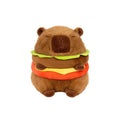 Funny Hamburger Capybara Plush Toys 20cm