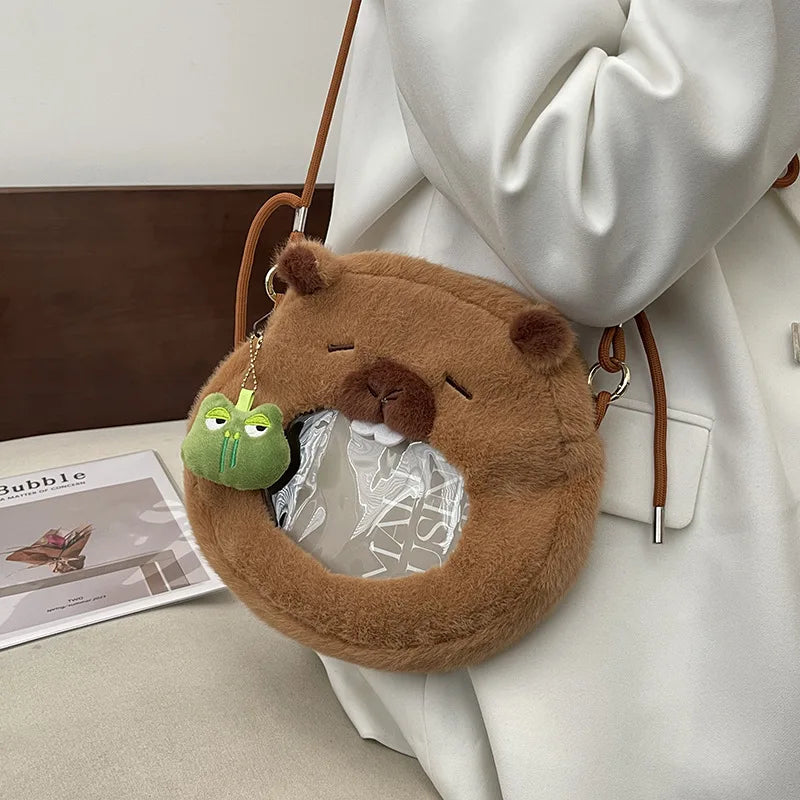 Cute Capybara Plush Crossbody bag/Handbag/Backpack - 6 Styles