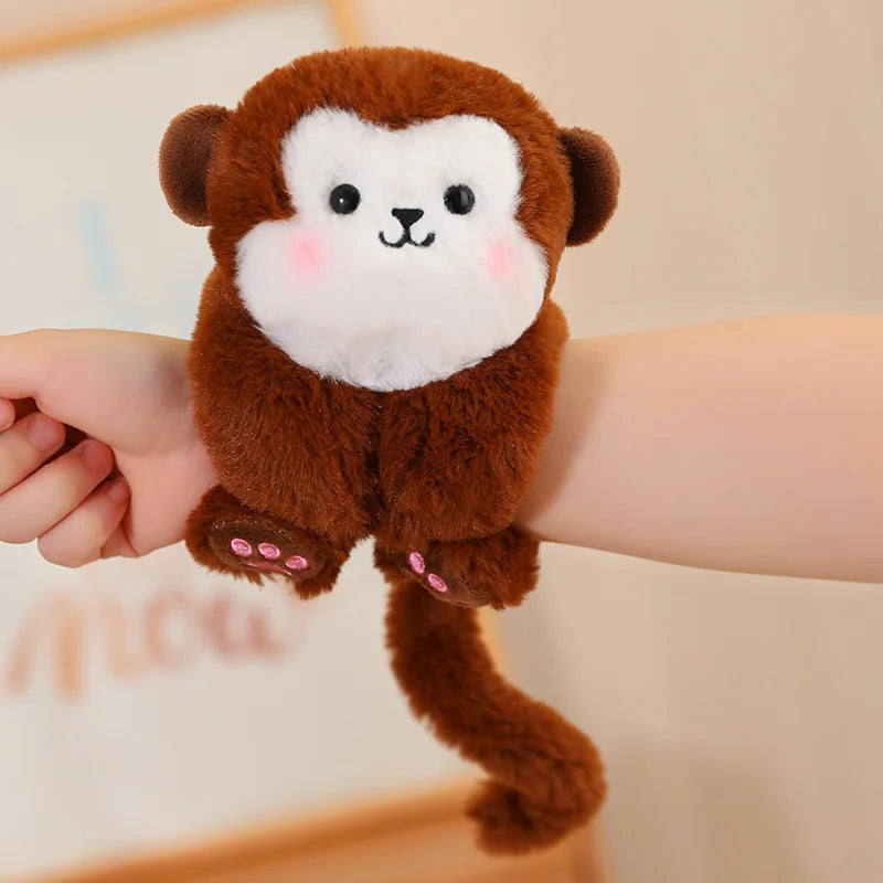 Cute Animal (Red Panda/Fox/Panda/Lion/Monkey/Pig/Dog/Rabbit/Alpaca/Tiger/Monkey/Bear/Cat) Plush Slap Band