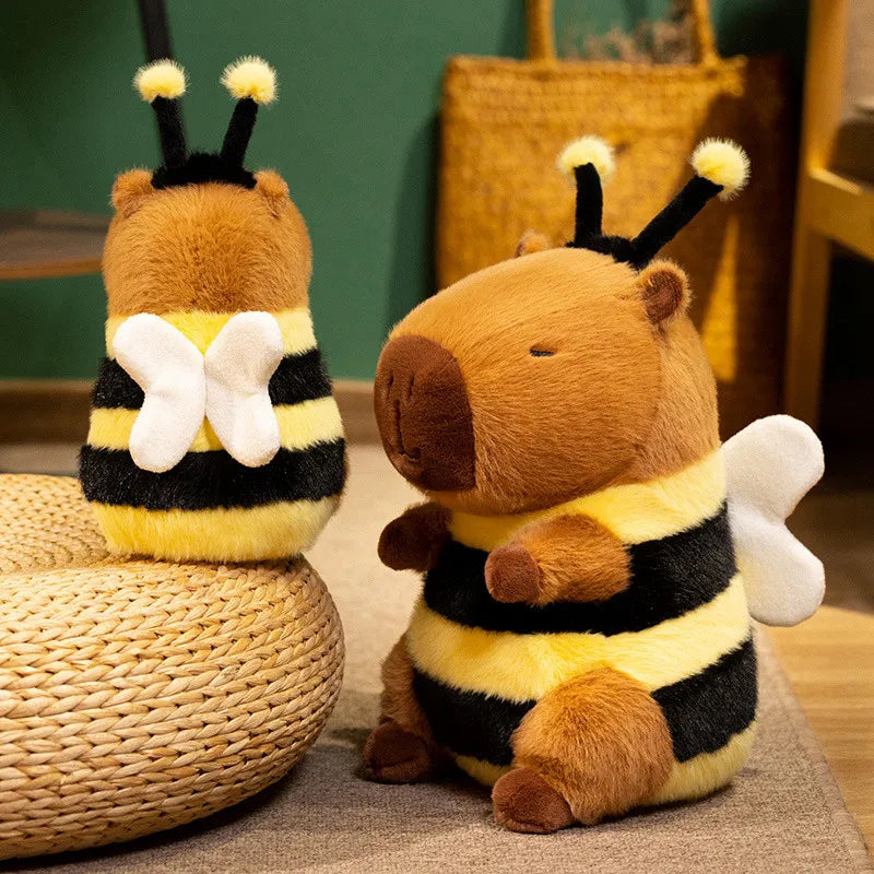 Funny Capybara Bee Hybrid Plush Toys 23/33cm