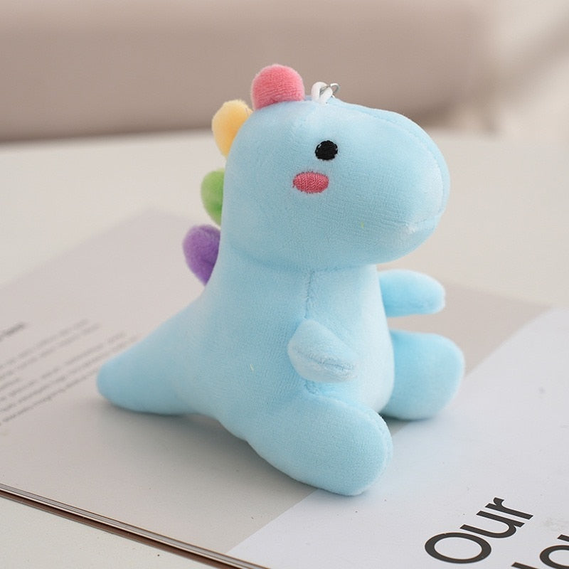 Cute Dinosaur Plush keychains 12cm -  Green/Pink/Blue/Yellow