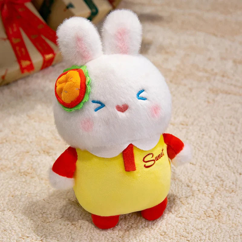 Cute White Rabbit Plush Toys 25/40/60cm or Plush Keychains 12cm