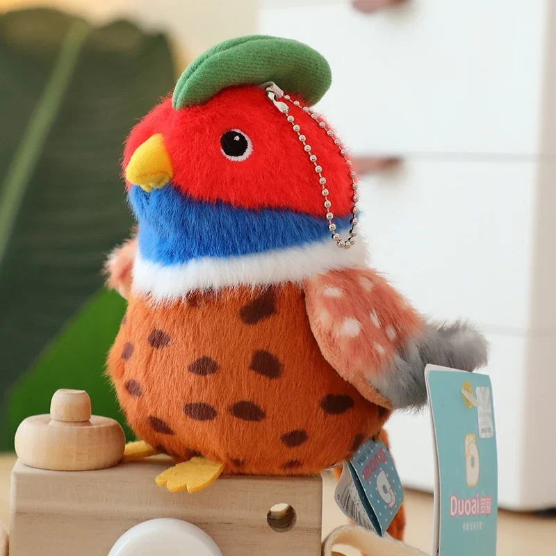 Cute Colourful Bird Plush Keychain - 10 Styles