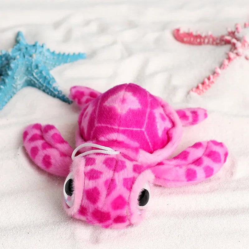 Cute Turtle Plush Keychain 17cm - Pink/Purple/Blue/Green/Red