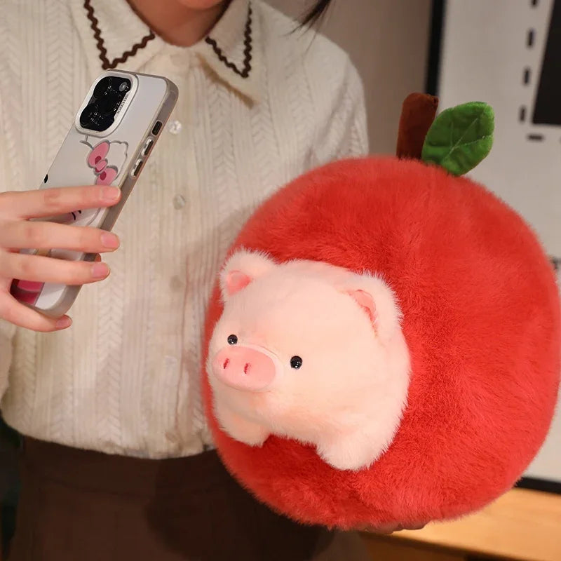 Cute Capybara/Pig With Avocado/Apple Plush Toys 25/35/45cm
